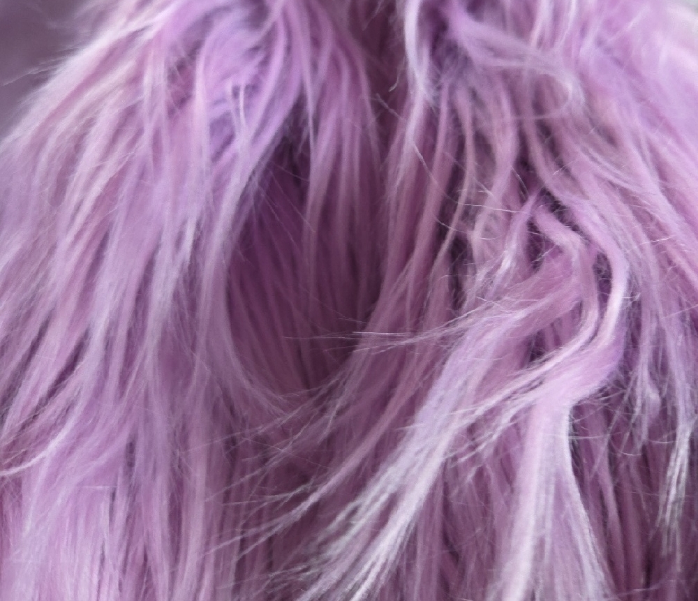 Women's Lavender Faux Fur Jacket - Picture 3 of 5